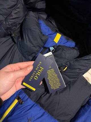 Abrigo plumífero Ralph Lauren azul hombre