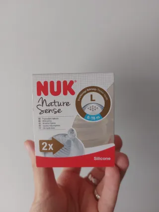 Tetinas Nuk Nature Sense Talla L (2 uds)