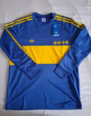 Boca Juniors retro camiseta manga larga