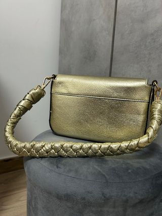 Borsa oro metallizzata con tracolla