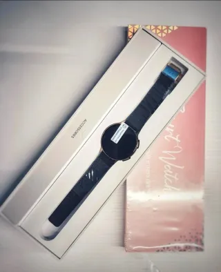 Smartwatch Asakei Nero e Oro Rosé