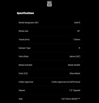 Rockshox Domain Gold R Horquilla Suspensión