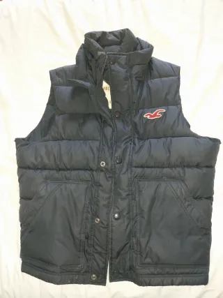 Chaleco Hollister Negro Talla XL