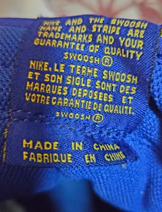 Nike Retro Talla 46 Azul/Amarillo