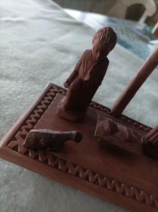 Presepe in legno artigianale