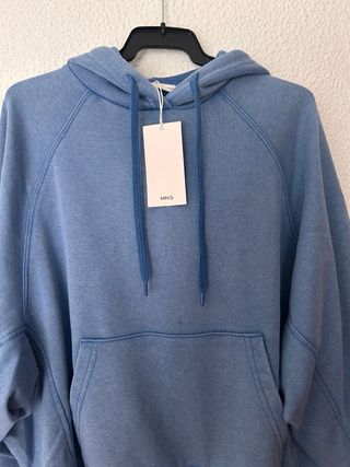 sudadera azul mujer