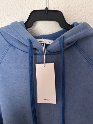 sudadera azul mujer