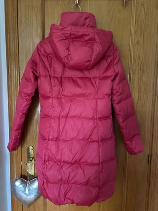 Abrigo Benetton Plumas Rosa