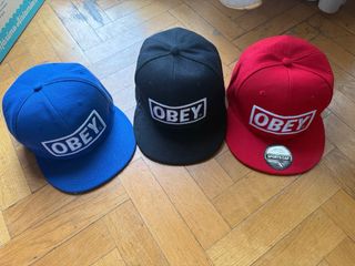 Confezione da 3 Cappelli OBEY Originali
