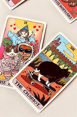 Carta Tarot Gato Meme Lol Destiny Oracle Christmas