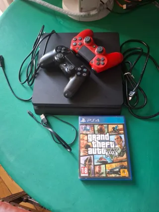 PS4 Slim + 2 joystick (PlayStation 4)