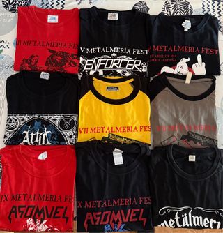 Lote de 17 Camisetas Asociación Metalmería