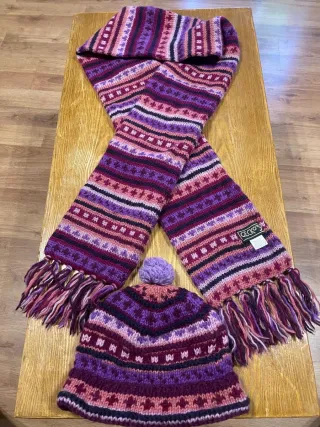 Conjunto bufanda y gorro lana Gecko's