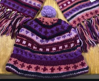 Conjunto bufanda y gorro lana Gecko's
