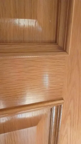 Puerta interior roble barnizada