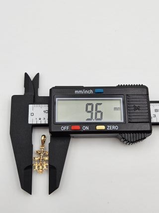 Colgante de Oro 18K, Cruz Caravaca, 0,77gr, 2cm