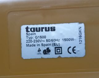 Aspirador Taurus Golf 1500W Amarillo