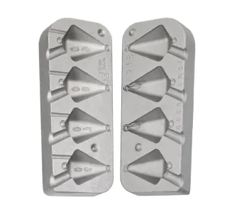 Molde plomos pesca pirámide