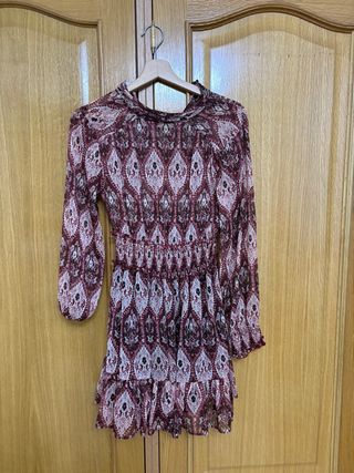 Vestido Zara estampado