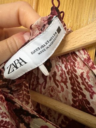 Vestido Zara estampado