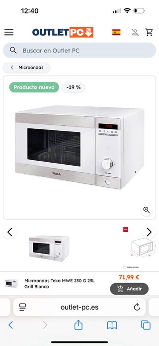 Microondas Teka Blanco