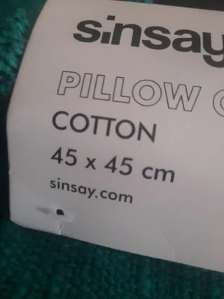 3 Fundas Cojín Sinsay Home Algodón Verde