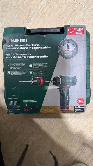 Parkside 12V Atornilladora Taladradora Recargable