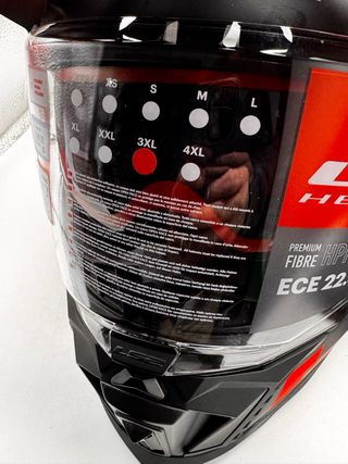 Casco LS2 Talla 3XL Negro/Rojo / F1