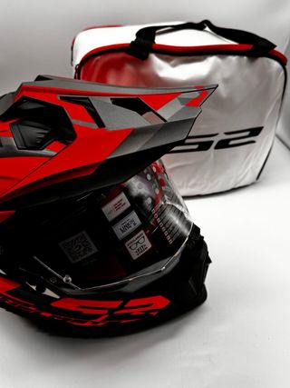 Casco LS2 Talla 3XL Negro/Rojo / F1