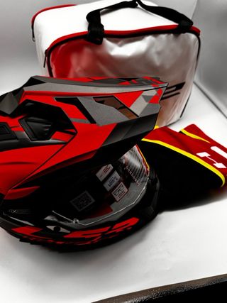 Casco LS2 Talla 3XL Negro/Rojo / F1