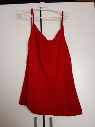 Camiseta tirantes roja XL