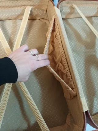 Maleta vintage piel marrón