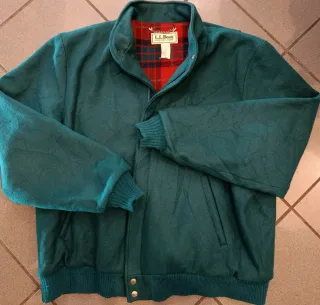 Bomber L.L.Bean USA Taglia XL Verde Rosso