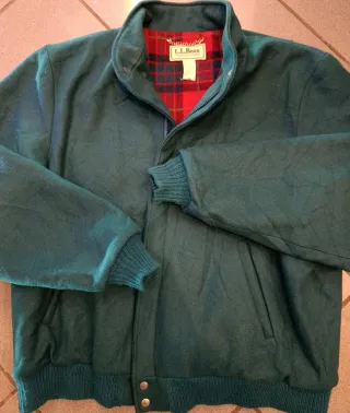 Bomber L.L.Bean USA Taglia XL Verde Rosso