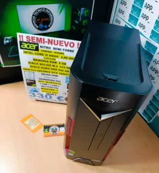 Acer Nitro Ordenador Gaming i5 9400F 8GB RAM SSD 5