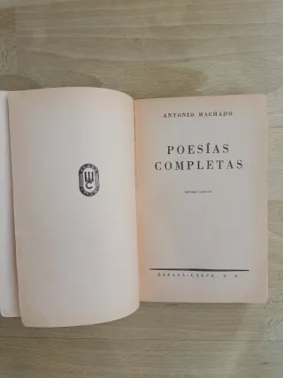 Libro Poesías completas de Antonio Machado