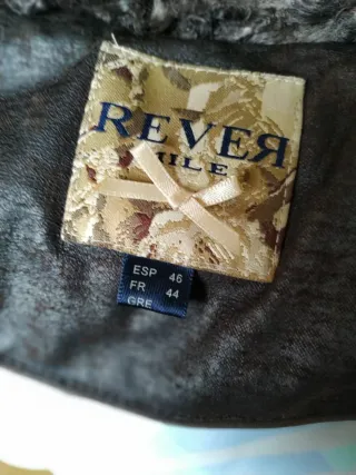 Chaqueta acolchada mujer marrón/gris