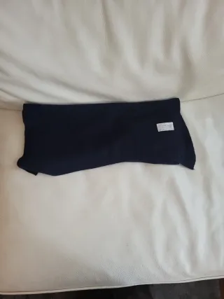 Sciarpa in misto cashmere blu