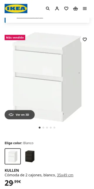 Comodini IKEA KULLEN (2 unità)