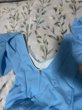 Traje de Flamenca Celeste