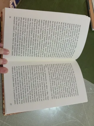 Señora De Rojo Sobre Fondo Gris