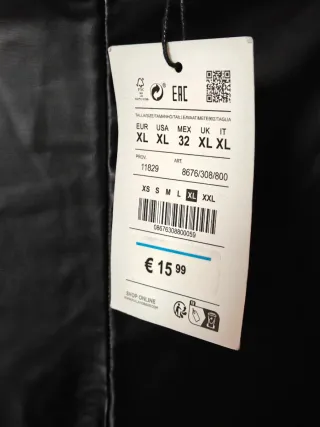 Leggins efecto piel negro Pull&Bear nuevos