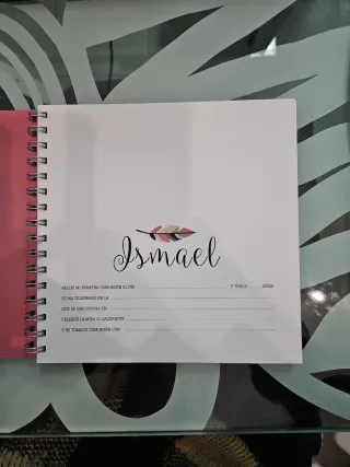 Libro de firmas personalizado ISMAEL