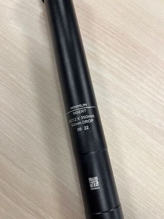 Tija telescópica 27,2 x 350mm 50mm Easton Ea70AX