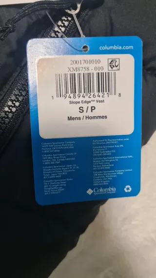 Chaleco Columbia Slope Edge Hombre Talla S