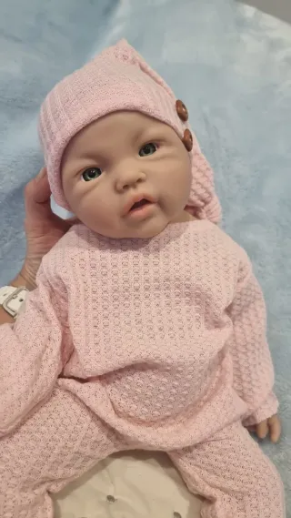 Muñeca Reborn Silicona Niña Rosa