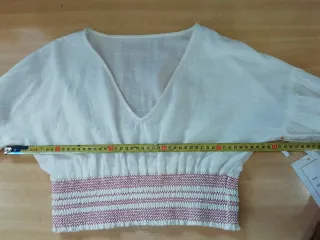 Camiseta talla M blanca nueva estilo boho