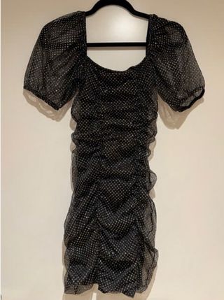 Vestido corto con brillos