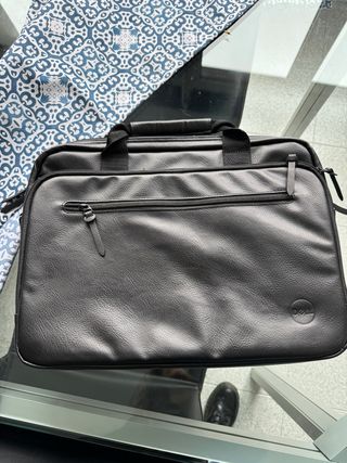 Maletín portátil cuero negro