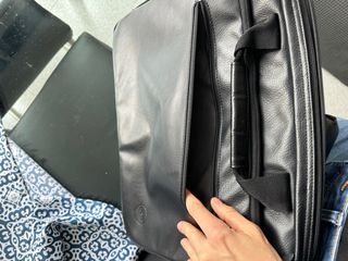 Maletín portátil cuero negro